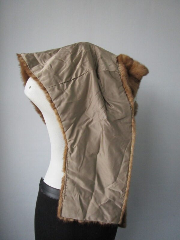 Women's Vintage MINT Mink Fur Shawl Stole Wrap Cape WEDDING Woman - Image 4