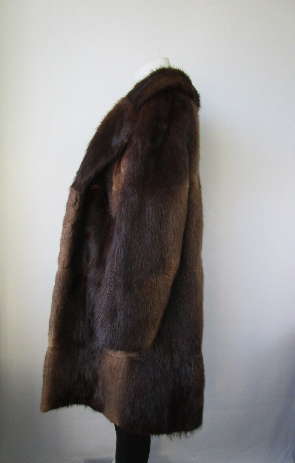 Muskrat Fur Coat Jacket Woman Mint+ Women's Sz 6 - Image 3