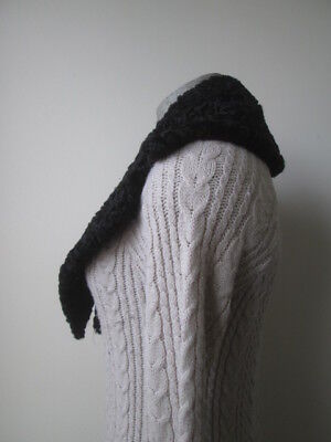 Persian Lamb Fur Collar Black - Image 3