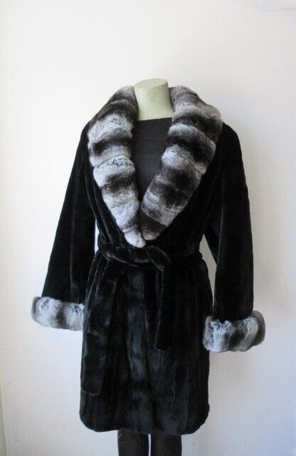 Mink and Chinchilla Fur Coat Jacket - Image 5