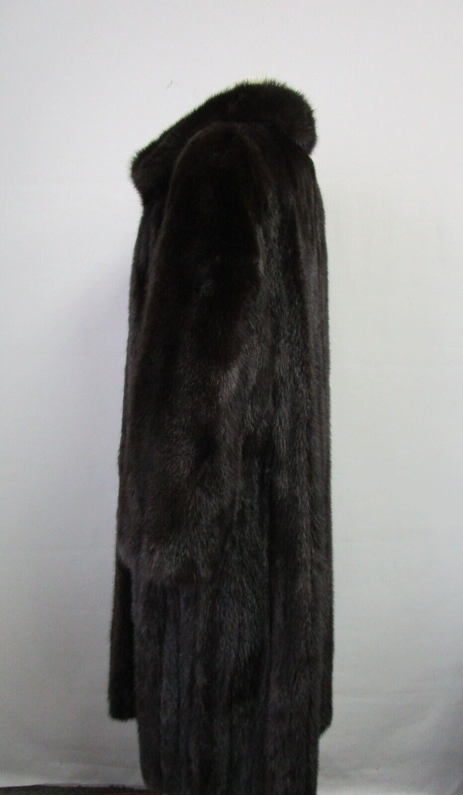 Mink Fur Coat Jacket MINT Women’s Sz 6 Natural Black - Image 2