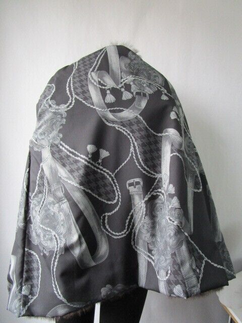 Mink Fur Coat Jacket Silver Fox Fur Women's 12 New - Image 5