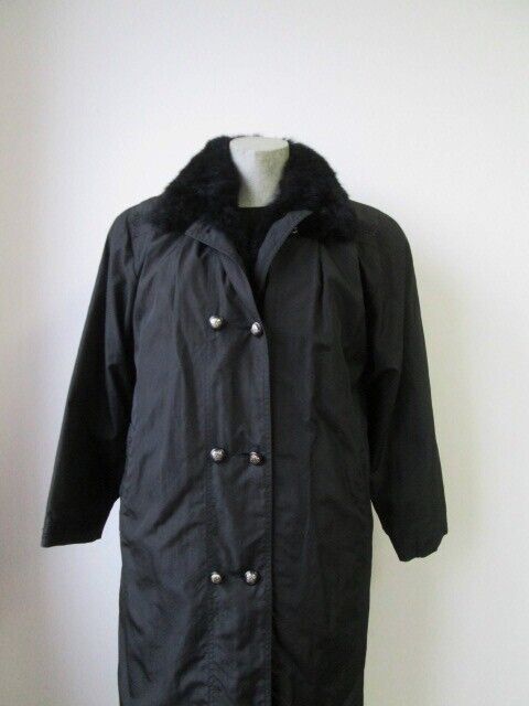 Raincoat Detachable Opossum Fur Vest SUPERB Women's 8 - Image 3