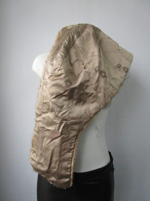 Women's Vintage MINT Mink Fur Shawl Stole Wrap Cape WEDDING Woman - Image 5