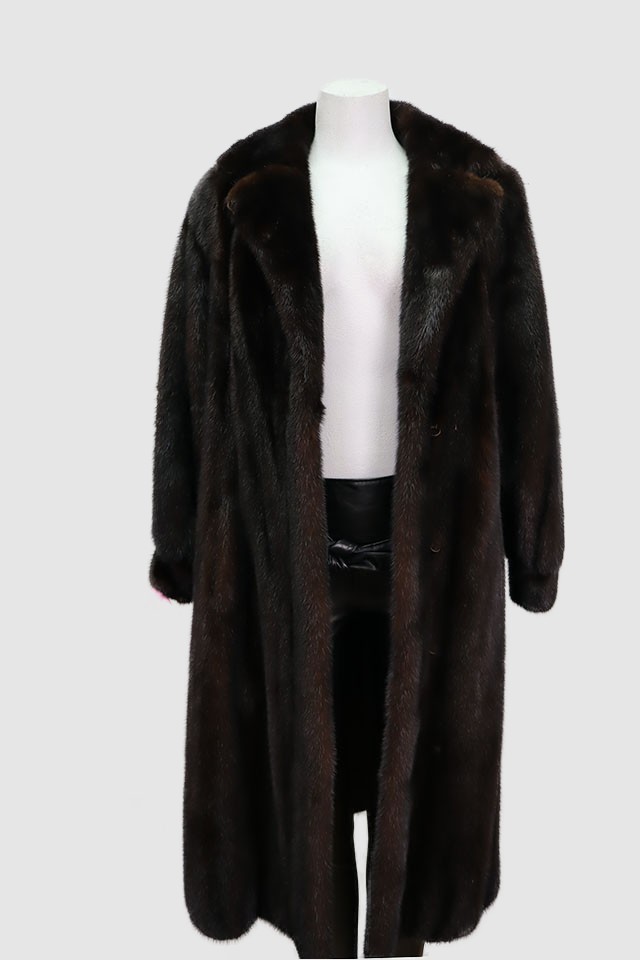 Mink Fur Coat Jacket SUPERB Dark Ranch Women's 8/10