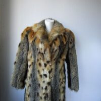 Women's Sz 10 American Grey Fox Fur Coat Jacket MINT
