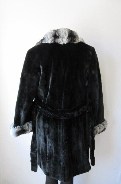 Mink and Chinchilla Fur Coat Jacket - Image 4