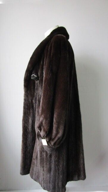 Mink Fur Coat Jacket SUPERB Dark Ranch Women's 8 - Image 6