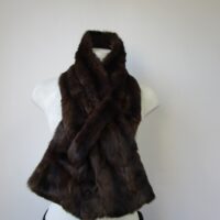 Women's Men's Unisex Squirrel Fur Collar Scarf SHOWROOM NEW