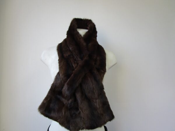 Women's Men's Unisex Squirrel Fur Collar Scarf SHOWROOM NEW