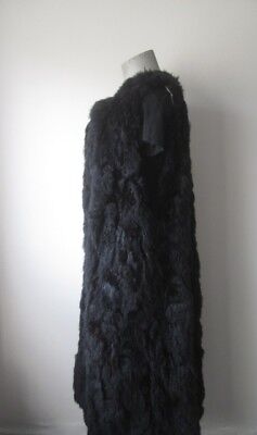 Black Opossum Fur Lining Vest MINT+ Women's 10/12 M/L - Image 3