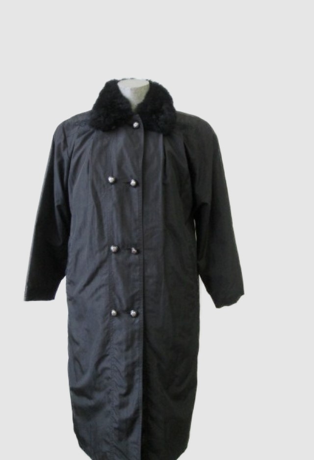 Raincoat Detachable Opossum Fur Vest SUPERB Women's 8