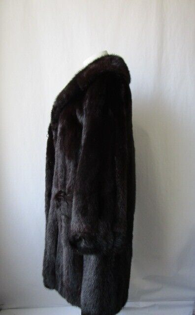 Mink Fur Coat Jacket MINT+ Sz 8 Dark Ranch Women's - Image 5