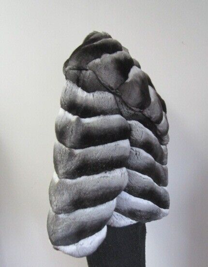 Chinchilla Fur Jacket Coat Sz 8 - Image 4