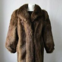 Women's Sz 10 Beaver Fur Coat MINT+