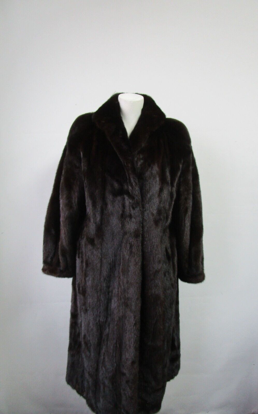Dark Ranch Mink Fur Coat Jacket MINT Women's 10/12 - Image 3