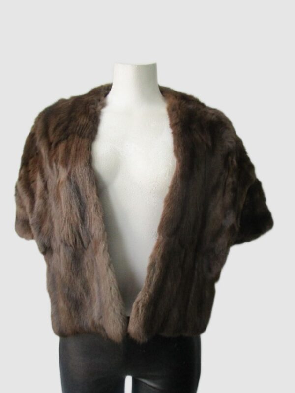 Squirrel Fur Stole Wrap Cape Wedding SUPERB Sz M