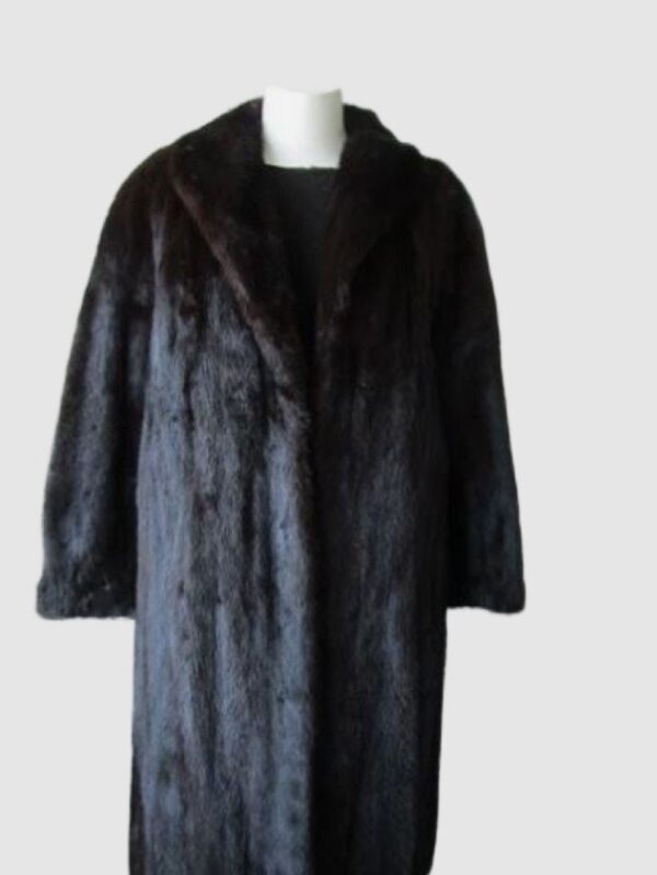 Dark Ranch Mink Fur Coat Jacket Mint EMBA Women's Sz 10