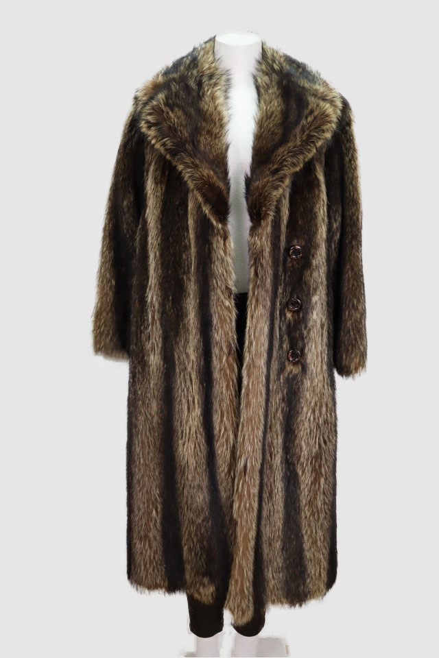 Raccoon Fur Coat Jacket MINT Sz XS 4 Women's