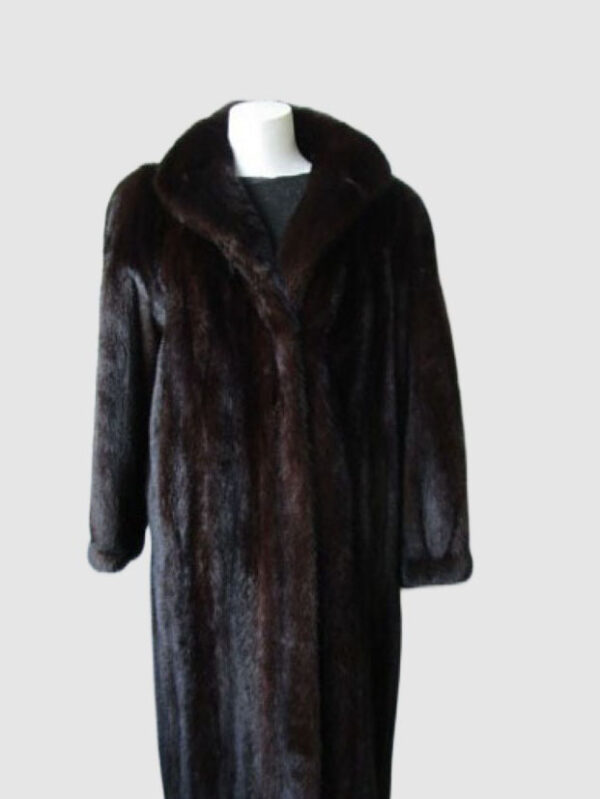 Mink Fur Coat Mint+ Sz M Natural Dark Ranch Women's