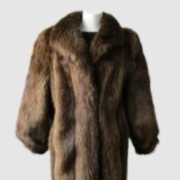 Women's Sz 10 Beaver Fur Coat MINT+