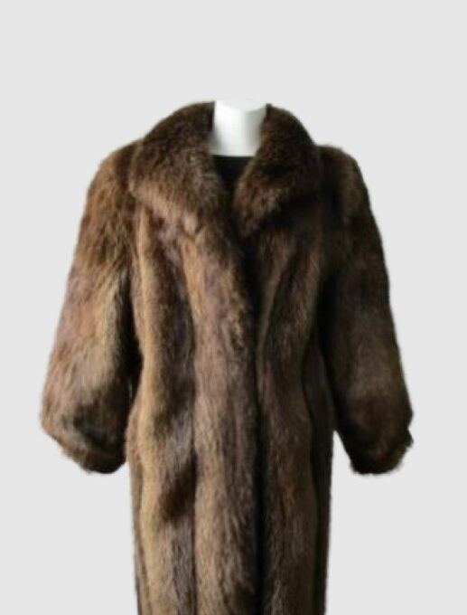 Women's Sz 10 Beaver Fur Coat MINT+