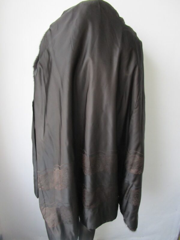 Women's Sz 10 MINT Dark Ranch Mink Fur Coat Jacket Woman - Image 5