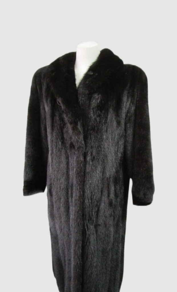 Mink Fur Coat MINT+ Natural Black Women’s 10