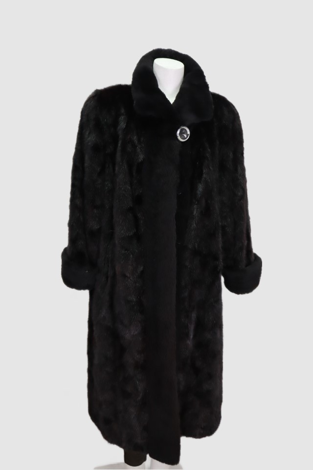 Mink Fur Sheared Beaver Fur Coat Women's 10 MINT+