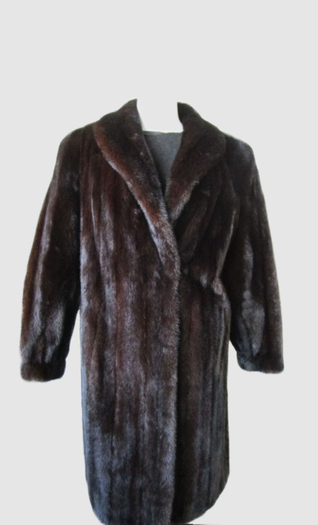 Mink Fur Coat Jacket Mint+ Dark Ranch Women's 10