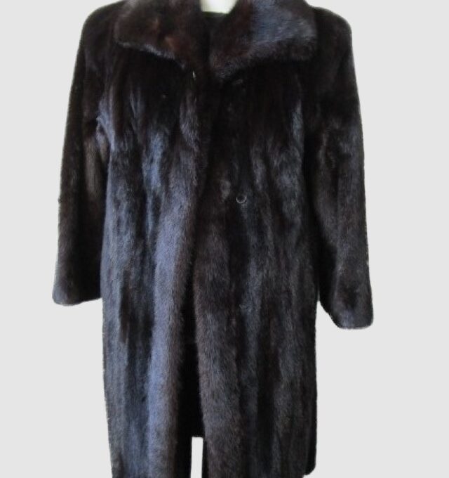 Women's Sz 10 Dark Ranch Mink Fur Coat Mint CLEARANCE SALE!