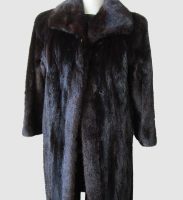 Women's Sz 10 Dark Ranch Mink Fur Coat Mint CLEARANCE SALE!