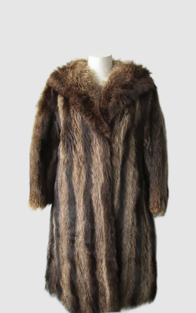 Raccoon Fur Coat Jacket Sz 6 MINT Women's