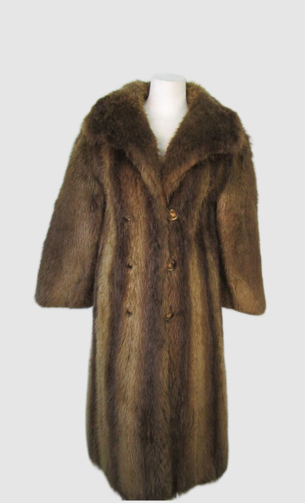 Beaver Fur Coat Jacket MINT Woman Women's Sz 6