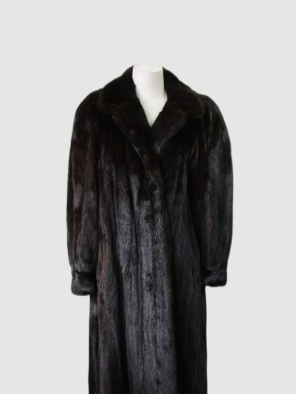 Dark Ranch Female Mink Fur Coat Mint Women's 12