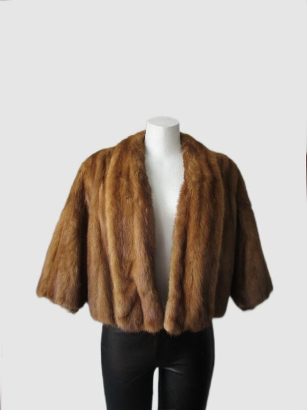 Women's MINT+ Mink Fur Stole Wrap Cape Wedding Bolero WEDDING Woman