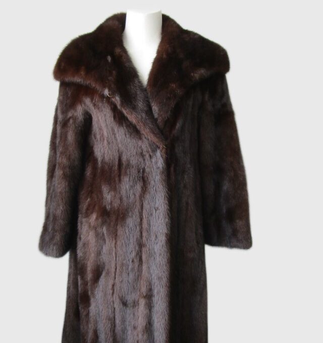 Women's Sz 8 MINT Demi-Buff Canadian Mink Fur Coat Woman