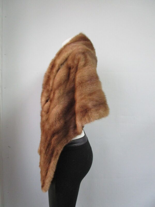 Women's Real Mink Fur Stole Cape Wrap MINT+ - Image 2
