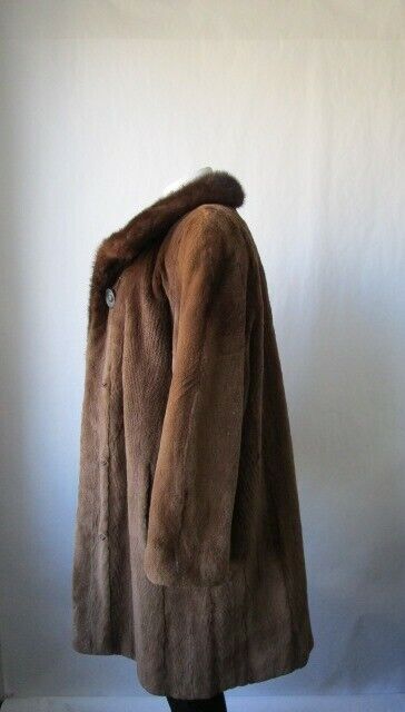 Sheared Mink Fur Coat Jacket MINT Sz 10 - Image 4