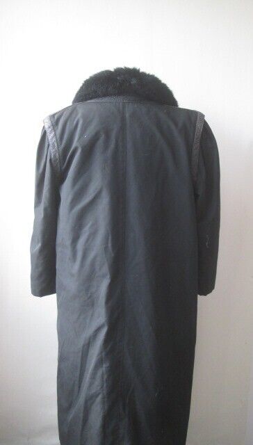Raincoat Black Opossum Fur Vest Women's 14 MINT - Image 5
