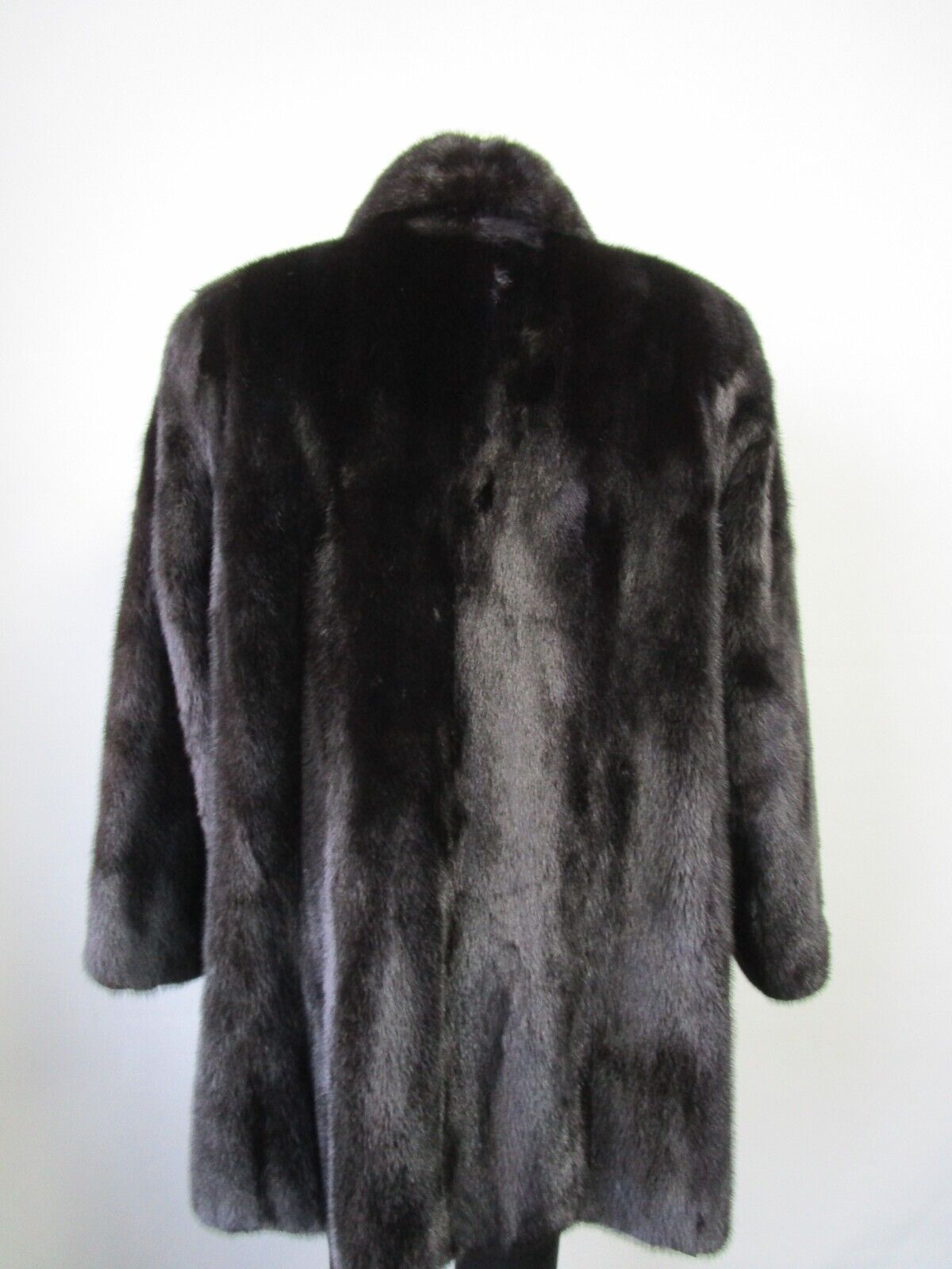 Dark Ranch Mink Fur Coat Jacket SUPERB Women's 6 - Image 5