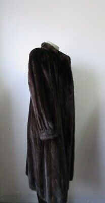 Mink Fur Coat SUPERB Dark Ranch Women's 12 - Image 4