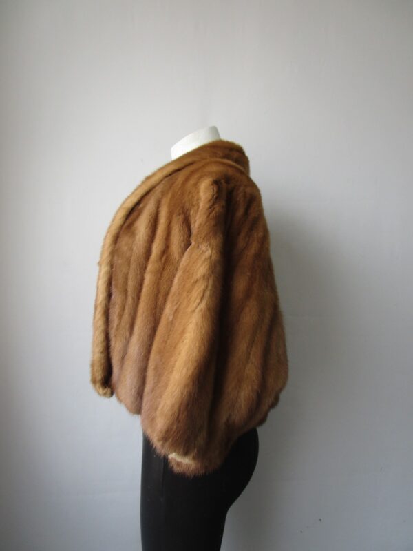 Women's MINT+ Mink Fur Stole Wrap Cape Wedding Bolero WEDDING Woman - Image 3