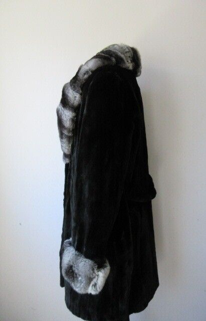 Mink and Chinchilla Fur Coat Jacket - Image 3
