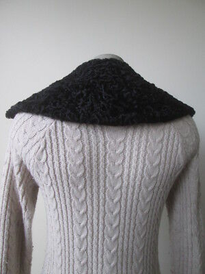Persian Lamb Fur Collar Black - Image 4