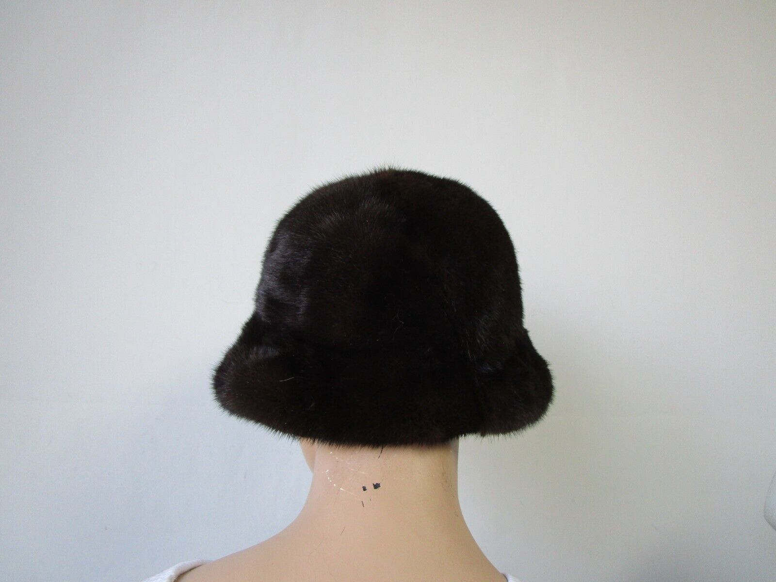 Natural Dark Ranch Mink Fur Hat New - Image 6