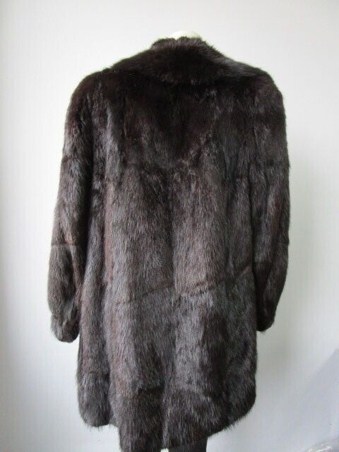 Muskrat Fur Coat Jacket Mint Women's 8 - Image 3