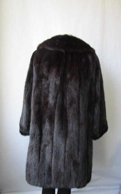 Mink Fur Coat Jacket MINT+ Sz 8 Dark Ranch Women's - Image 6