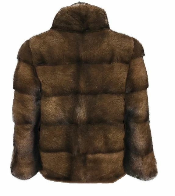 Mink Fur Bolero Jacket Coat Sale Natural Demi-Buff - Image 5