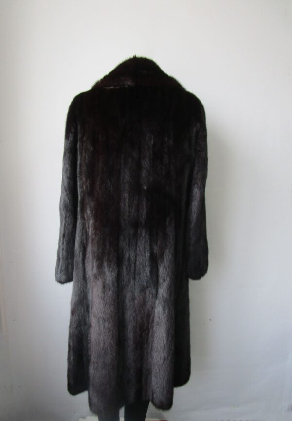 Women's Sz 6 MINT Black Mink Fur Coat Jacket Woman VG+ - Image 2
